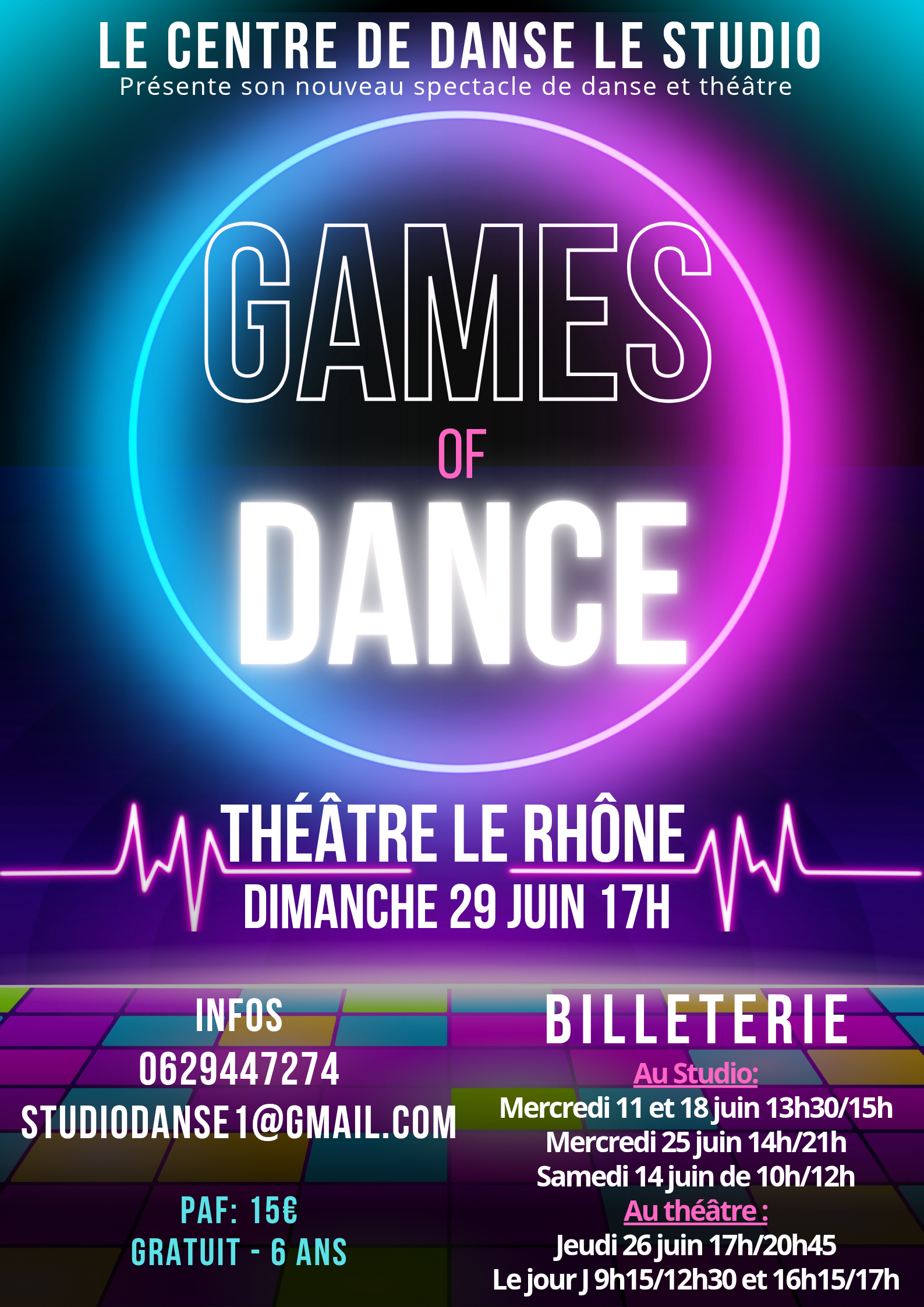 Spectacle GAMES of DANCE du 29 JUIN 2025
