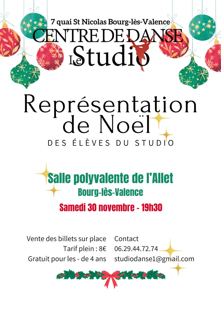 Représentation de Noël de samedi 30 novembre 2024 !